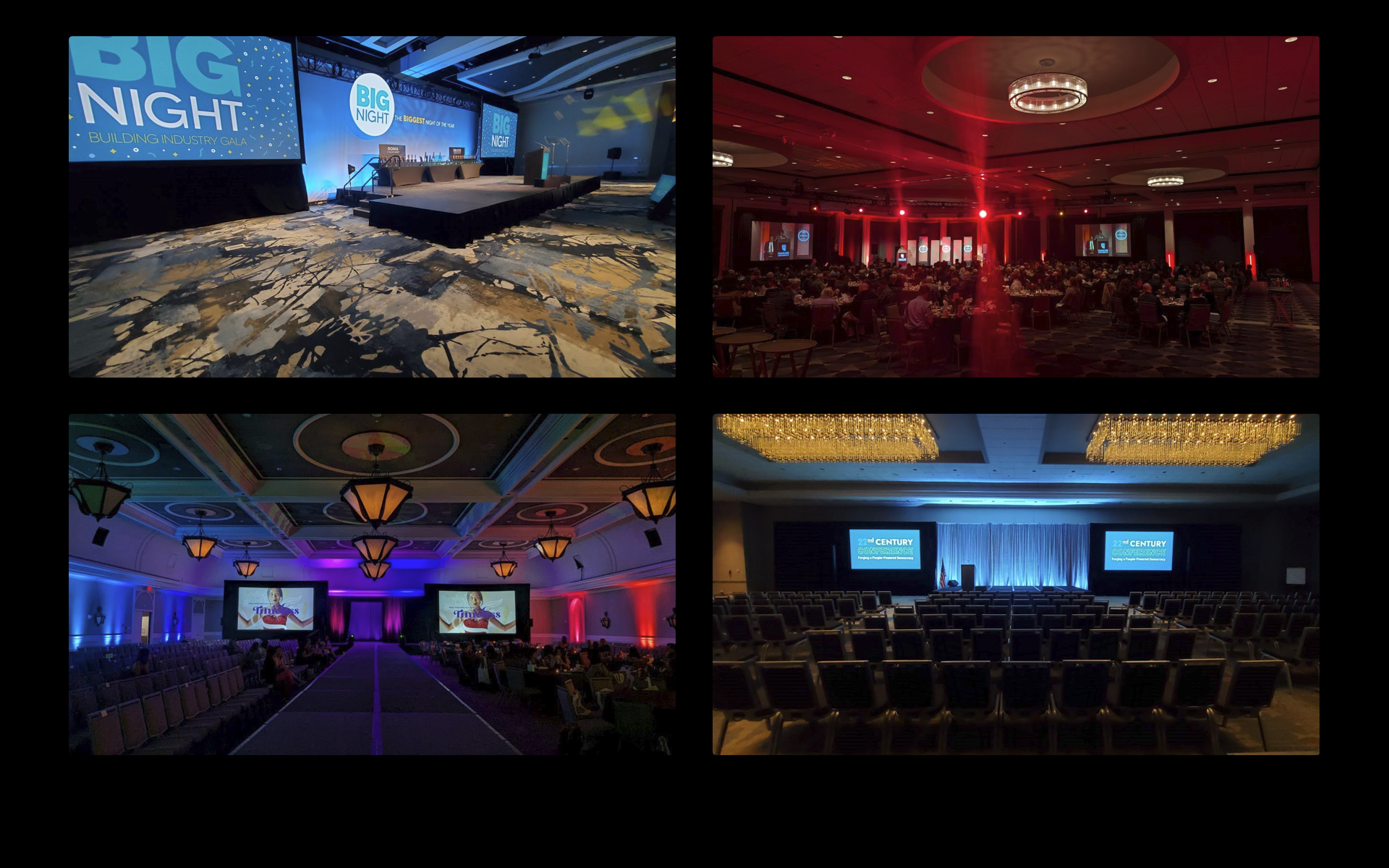 SAT Studio Room - Professional audiovisual setup with multiple screens and equipment